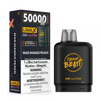 Level X Ultra Mad Mango Peach 50k 20mg